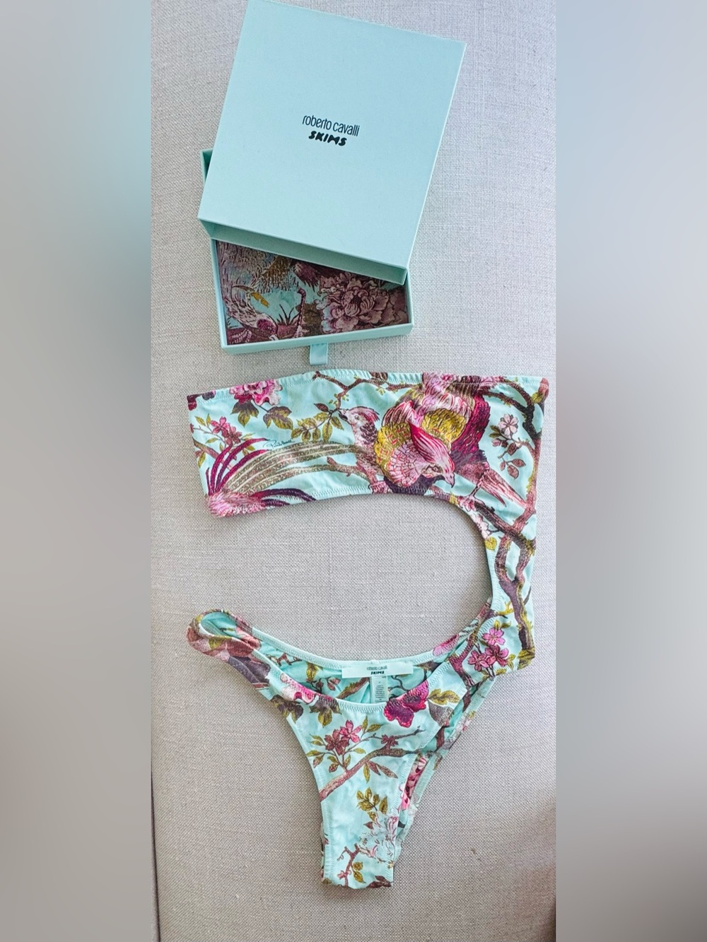 Limited Edition Skims x Roberto Cavalli Cutout Designer Swimsuit